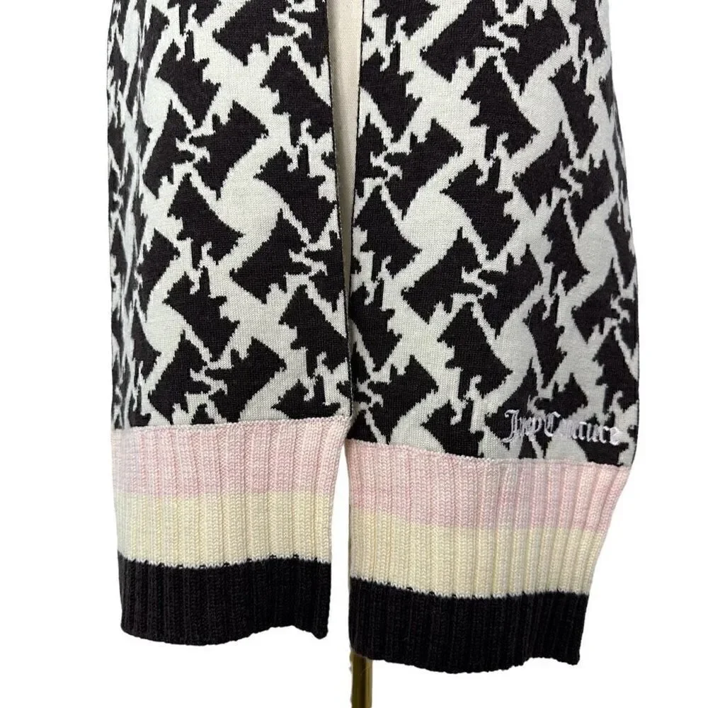 Juicy Couture Houndstooth Wool Scarf